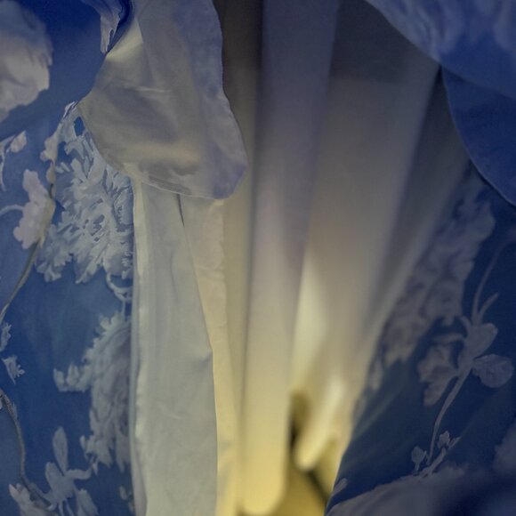 NWT Mestiza New York Puff Puff Floral Blue and white Jacquard Dress - Size 14 - Picture 5 of 14